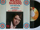 Michel Sardou, trés rare vinyle Les ricains, BIEM Barclay 71116
