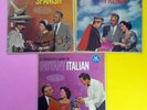 FOREIGN LANGUAGE x3 LP Lot: Instant ITALIAN SPANISH FRENCH with Booklets  #6677