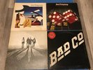 4Original Bad Company Vinyl LPs Straight Shooter, Burning Sky, Desolation Angels