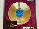 Pink Floyd The Dark Side Of The Moon 1973 Gold Vinyl Record In Frame