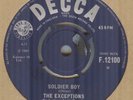 THE EXCEPTIONS**SOLDIER BOY**BEAT**DECCA LABEL**LISTEN TO IT