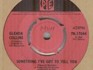 GLENDA COLLINS**SOMETHING I'VE GOT TO TELL YOU**DANCER**JOE MEEK**HEAR BOTH