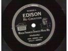 Edison Diamond Disc Record 50852 Ada Billy Jones When Francis Dances With Me