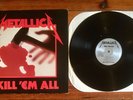 Metallica: Kill 'Em All LP Vinyl OG Silver Label Megaforce 2nd Press Strong VG