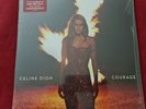 Celine Dion Courage Ruby Red Original 2 Vinyl Record LP New Hyper Sticker