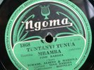 KALOMBO ALBINO, TCHADE NGOMA 1868 AFRICAN GUITAR 78 RPM E- CONGO  HEAR