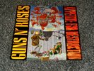 GUNS N' ROSES 'APPETITE FOR DESTRUCTION' 1987 LP WITHDRAWN SLEEVE / LYRIC INNER