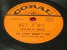 JOHNNY BURNETTE TRIO 78 rpm CORAL 61675 Rockabilly VG crack