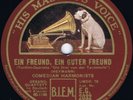 78 rpm COMEDIAN HARMONISTS Ein Freund Ein Guter Freund UK 1930 HMV 10