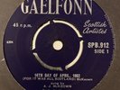 14th Day Of April 45 7” A J McKweon Scotland Tartan Army Gaelfonn