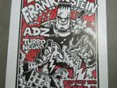 ELECTRIC FRANKENSTEIN with ADZ-TURBO NEGRO POSTER-wEST cOAST TOUR