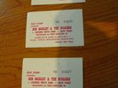 BOB MARLEY: 3 VINTAGE TICKET STUBS-SHOW IN BARCELONA SPAIN,1980-VINTAGE TO FRAME