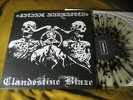 SATANIC WARMASTER / CLANDESTINE BLAZE split ORIG VINYL LP goatmoon warloghe