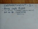 DEPARTMENT S IS VIC THERE? FRENCH VERSION GOING LEFT RIGHT RARE VINYL ACETATE