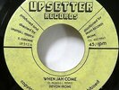 DEVON IRONS 45 When Jah Come UPSETTER VG+ Reggae     #1482