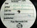 KEITH POWELL AND THE VALETS   IT KEEPS RAININ' ** 60's PYE 45 ACETATE. R&B MOD.