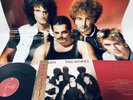 /// POSTER ///  QUEEN THE WORKS OBI EMI EMS-91076 VINYL JAPAN LP EX/EX