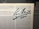 Isaac Stern double autograph signed record Columbia MS6557