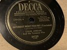 RARE 78 RECORD LOUIS JORDAN Saturday Night Fish Fry on DECCA 24725