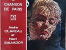 HENRI SALVADOR et ANDRE CLAVEAU CHANSON DE PARIS N°3 RARE 33T LP PRESSAGE JAPON