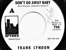 Frank Lyndon - Don't Go Away Baby - Uptown - N /SOUL / MOD