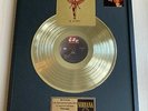 Nirvana In Utero 1993 Vinyl Gold Metallisierte Schallplatte im Rahmen montiert
