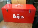 The Beatles 45 RPM Record Storage box Quality Solid Wood New & NICE