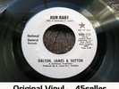 ? DALTON JAMES & SUTTON promo 'Run Baby' EX+ with COVER Northern Soul 45