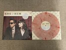 She & Him - A Very She & Him Christmas Candy Cane Vinyl LP 2020 Sealed