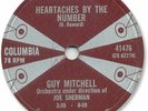 Super Rare 1959 GUY MITCHELL Rock’n Roll 78 RPM Record. Heartaches by the Number
