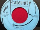JOHNNY SCOGGINS   I'M GONNA STAY / YOU SAY (1960) RARE ROCKABILLY 45 FRATERNITY