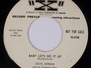 LOUIS JORDAN: Baby Let’s Do It Up US X ‘55 Jump Blues 45 Rare HEAR