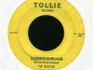 THE BEATLES Twist and Shout Tollie Aqua Block Print Logo Label Error 45