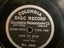1903 early Columbia 78rpm shellac one-sided record - Will F. Denny
