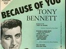 Tony Bennett Because Of You B-314 Extended version Columbia 1952 Clean 45 x 2