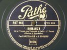 Paul Bazelaire Cello Isidore Philipp Piano St-Saëns Romanza 78RPM Pathé PAT 92