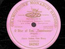 399g1.  Anton Van Rooy - Tannhauser-O Star of Eve -Gram Pre-Dog 042167