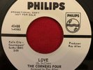 THE CORNERS FOUR   LOVE / IT'S SO RIGHT (1967) MOD GARAGE 45 PROMO PHILIPS EX