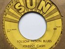 Johnny Cash 45 Folsom Prison Blues Sun Records ORIGINAL