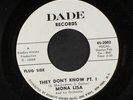 MONA LISA: they don't know / part 2 Dade Records 7