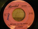 NORTHERN SOUL -J J BARNES  OUR LOVE IS IN THE POCKET  VG+ REVILOT