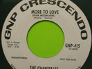 The Chantelles : Out Of My Mind / More To Love 7' 45 RPM RARE Promo 1968