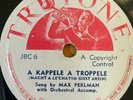 Jewish Yiddish 78 RPM -Max Perlman- Rickshaw boy- Made in South Africa Truetone