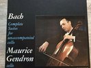Maurice Gendron Complete suites for unaccompanied cello Bach Philips 835 272
