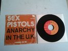 SEX PISTOLS ANARCHY IN THE UK. ORIGINAL V. RARE EMI BELGIUM 7” PIC SLEEVE 1976.