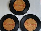 3 VOICE O GRAPH Antique RECORDING Discs 6” International Motoscope Corp. Acetate