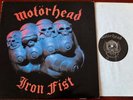 MOTORHEAD IRON FIST LP BRONZE (1982) 1ST ISSUE MINT SUPERB  +INNER UK METAL