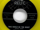 VELOURS 45rpm YELLOW WAX Hands Across the Table b/w This Could Be the Night HEAR
