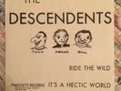 Descendents Ride The Wild Its A Hectic World 7” 1980 PINSICATO records