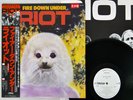 RIOT FIRE DOWN UNDER VICTOR VIP-6773 Japan OBI PROMO VINYL LP